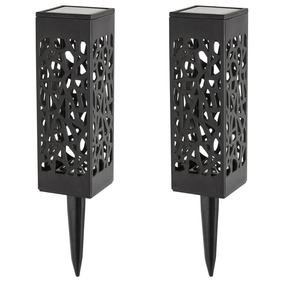 Solárna lampa Mora, 2 lm, stupeň ochrany IP23, farba čierna, LED 0,16 W, 8949, 2 kusy