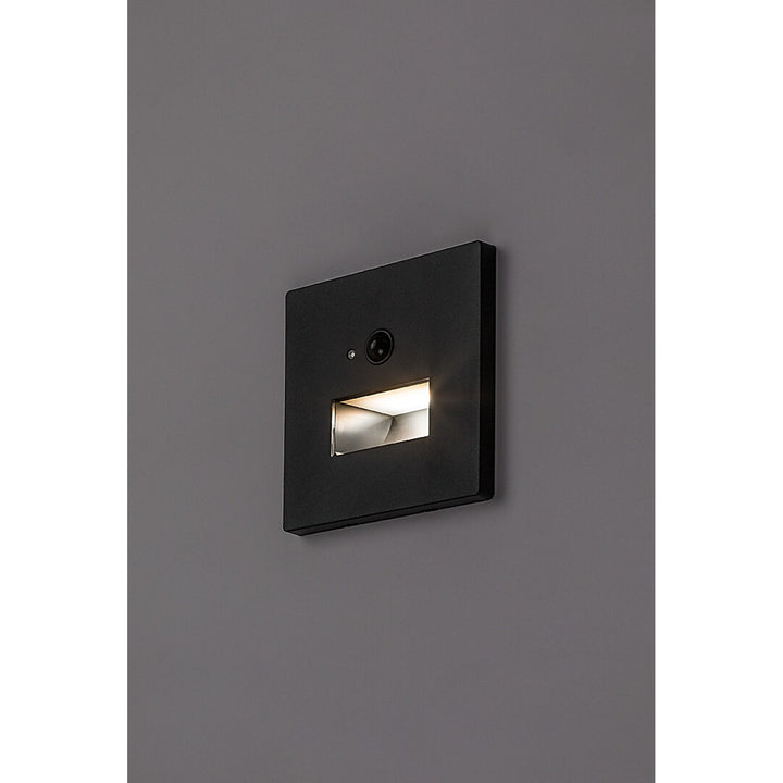 Svietidlo Lunca LED 1 W IP20 čierne 3000, 4500, 6500 K, snímač pohybu, snímač osvetlenia, 77197, 2 kusy