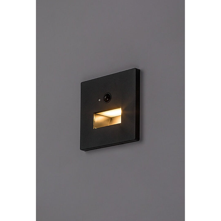 Svietidlo Lunca LED 1 W IP20 čierne 3000, 4500, 6500 K, snímač pohybu, snímač osvetlenia, 77197, 4 kusy
