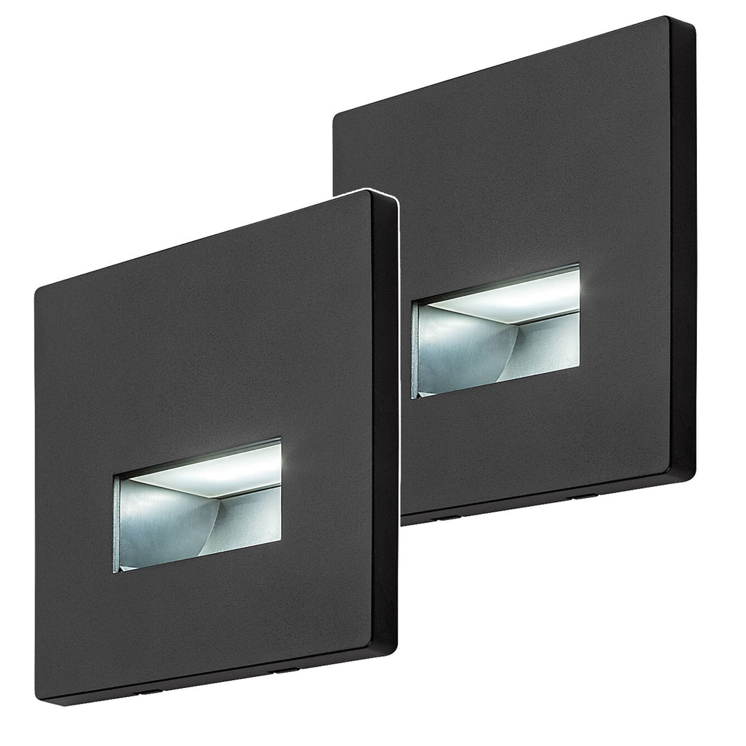 Lampa Lunca LED 1 W, IP20, čierna, nastaviteľná farba svetla 3000, 4500, 6500 K, 77195, 2 kusy
