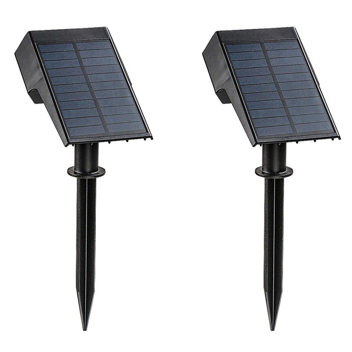 Solárna lampa Rabalux Nantes, 50 LM, IP65, čierna, LED 0,5 W, 77088, 2 kusy