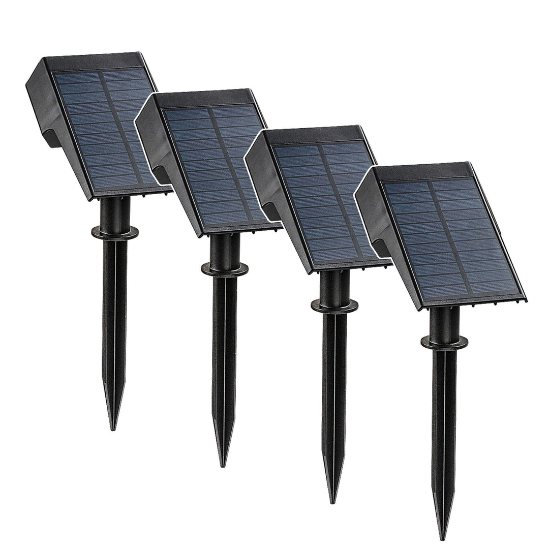 Solárna lampa Rabalux Nantes, 50 LM, IP65, čierna, LED 0,5 W, 77088, 4 kusy