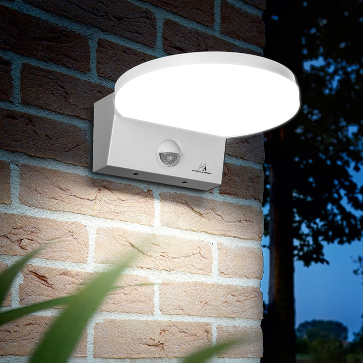 LED svietidlo s pohybovým senzorom Maclean, PIR pohybový senzor, farba biela, 15 W, IP65, 1560 lm, neutrálna biela farba (4000 K) MCE344 W, 2 ks