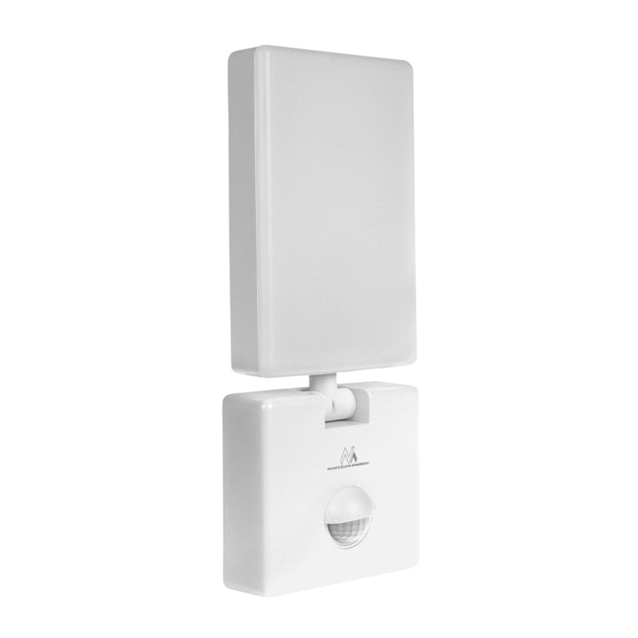 LED svietidlo s pohybovým senzorom Maclean, PIR pohybový senzor, biela farba, 10 W, IP65, 800 lm, neutrálna biela farba (4000 K) MCE516 W, 2 ks