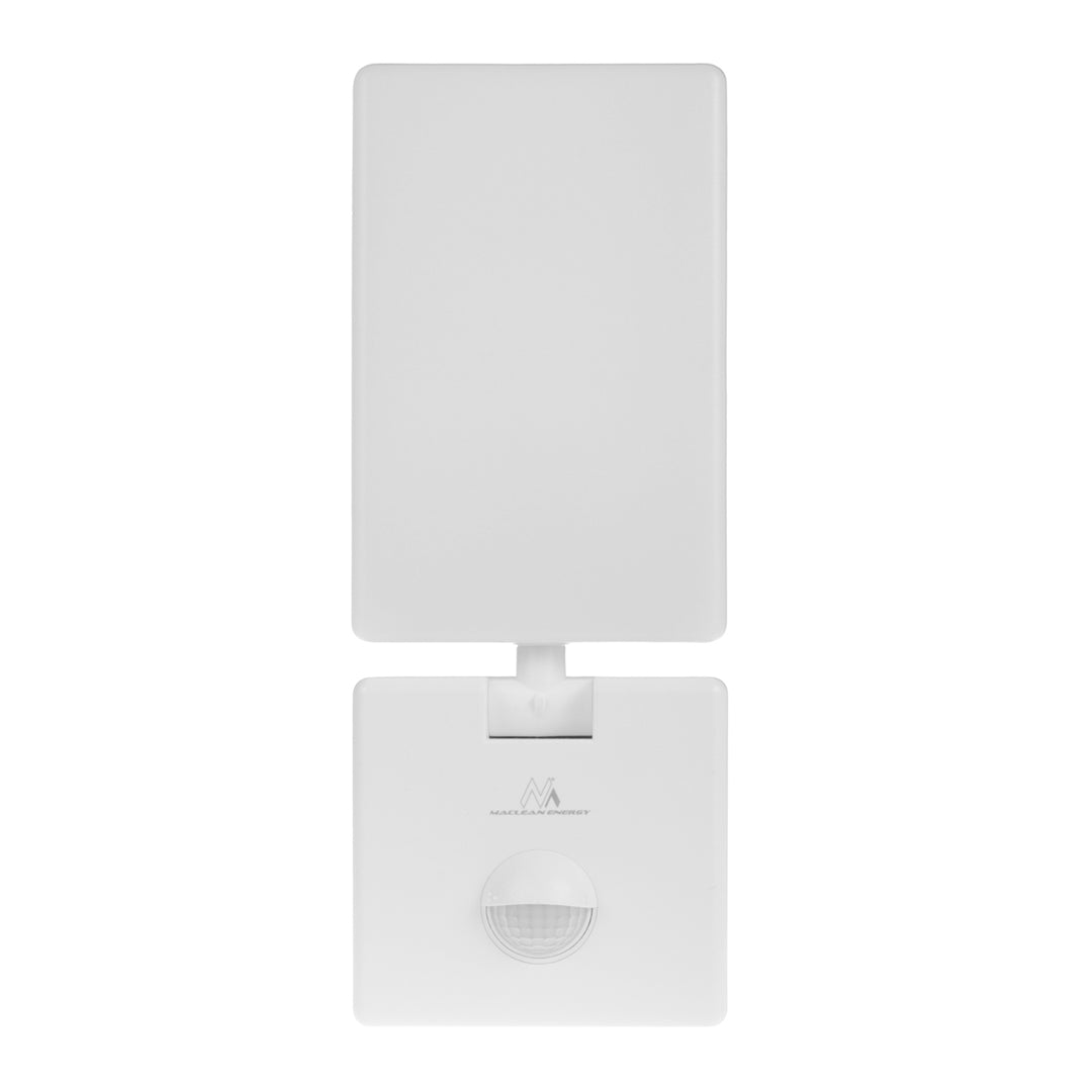 LED svietidlo s pohybovým senzorom Maclean, PIR pohybový senzor, biela farba, 10 W, IP65, 800 lm, neutrálna biela farba (4000 K) MCE516 W, 2 ks