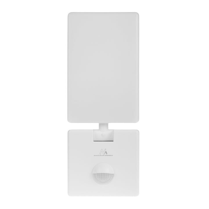 LED svietidlo s pohybovým senzorom Maclean, PIR pohybový senzor, biela farba, 10 W, IP65, 800 lm, neutrálna biela farba (4000 K) MCE516 W, 2 ks