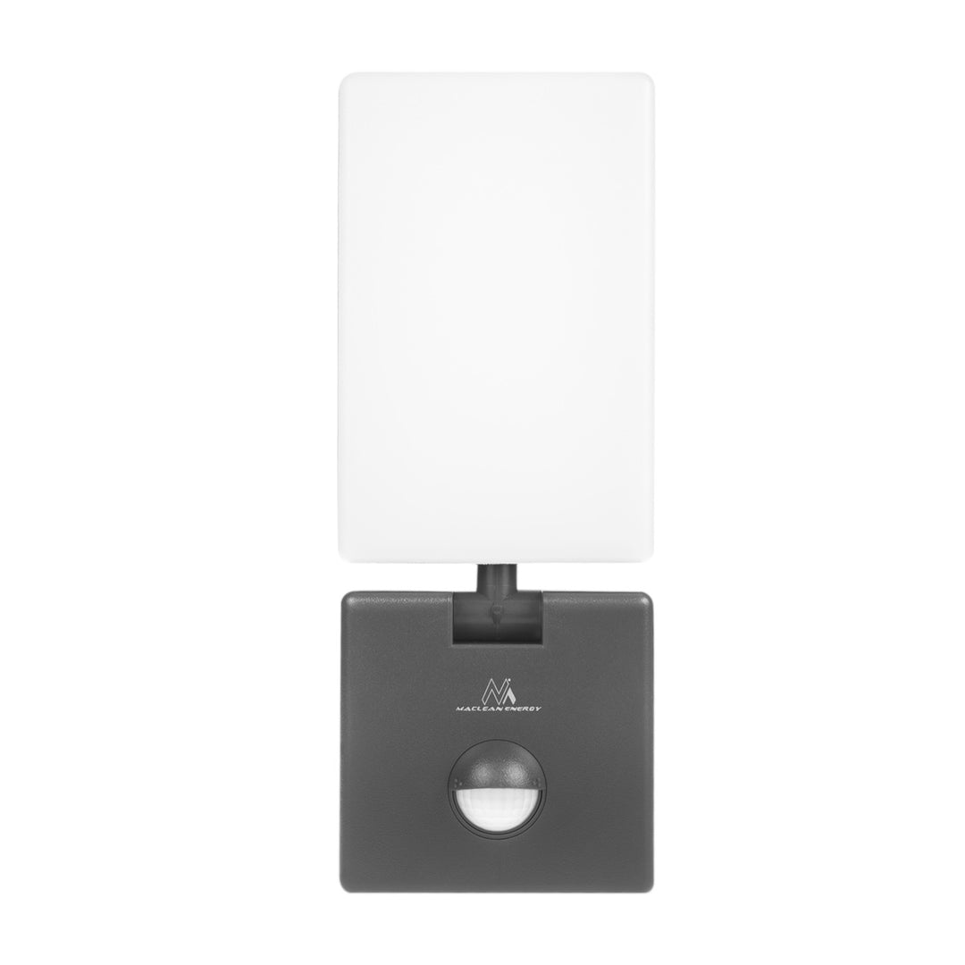 LED svietidlo s pohybovým senzorom Maclean, PIR pohybový senzor, farba sivá, 10 W, IP65, 800 lm, neutrálna biela farba (4000 K) MCE516 GR, 2 kusy