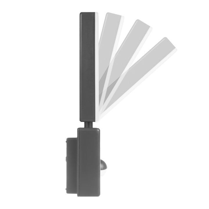 LED svietidlo s pohybovým senzorom Maclean, PIR pohybový senzor, farba sivá, 10 W, IP65, 800 lm, neutrálna biela farba (4000 K) MCE516 GR, 2 kusy