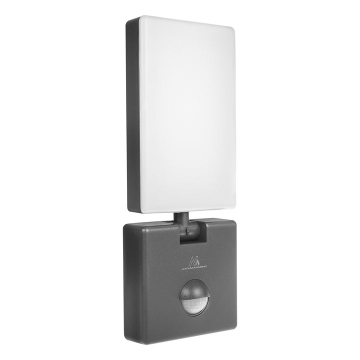 LED svietidlo s pohybovým senzorom Maclean, PIR pohybový senzor, farba sivá, 10 W, IP65, 800 lm, neutrálna biela farba (4000 K) MCE516 GR, 2 kusy