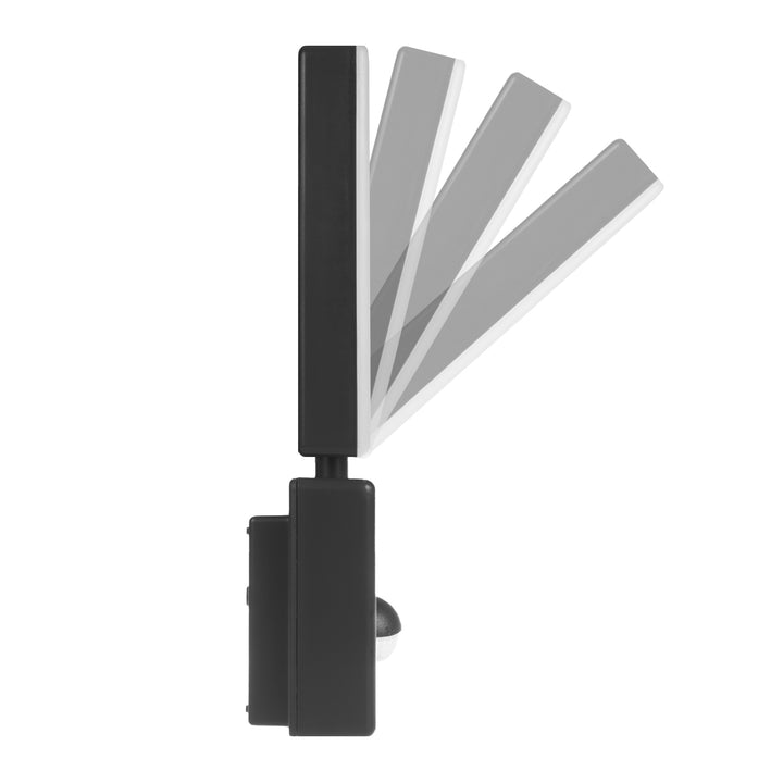 LED svietidlo so senzorom pohybu Maclean, PIR senzor pohybu, čierna farba, 10 W, IP65, 800 lm, neutrálna biela farba (4000 K) MCE516 B, 2 kusy