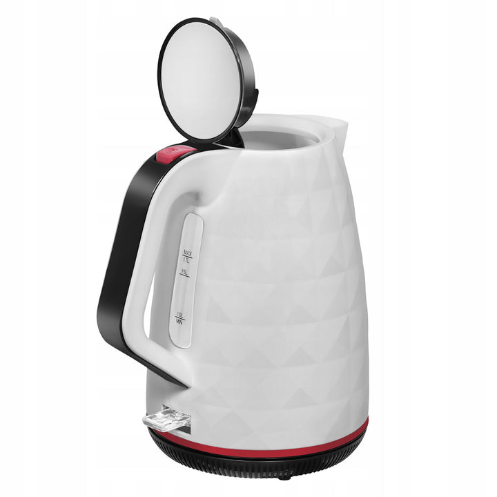 Bezdrôtová rýchlovarná kanvica Manta ORISA 1,7 l, 2200 W, biela