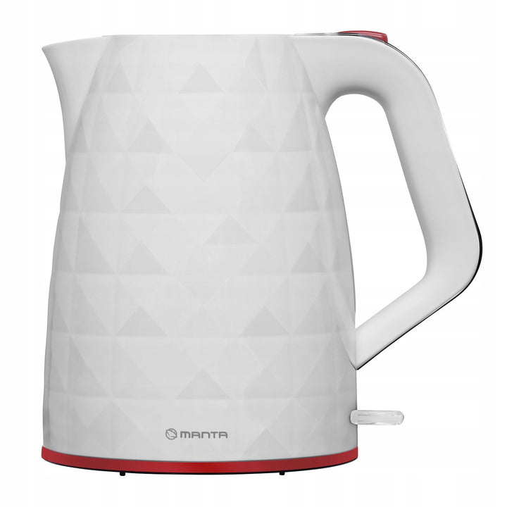 Bezdrôtová rýchlovarná kanvica Manta ORISA 1,7 l, 2200 W, biela