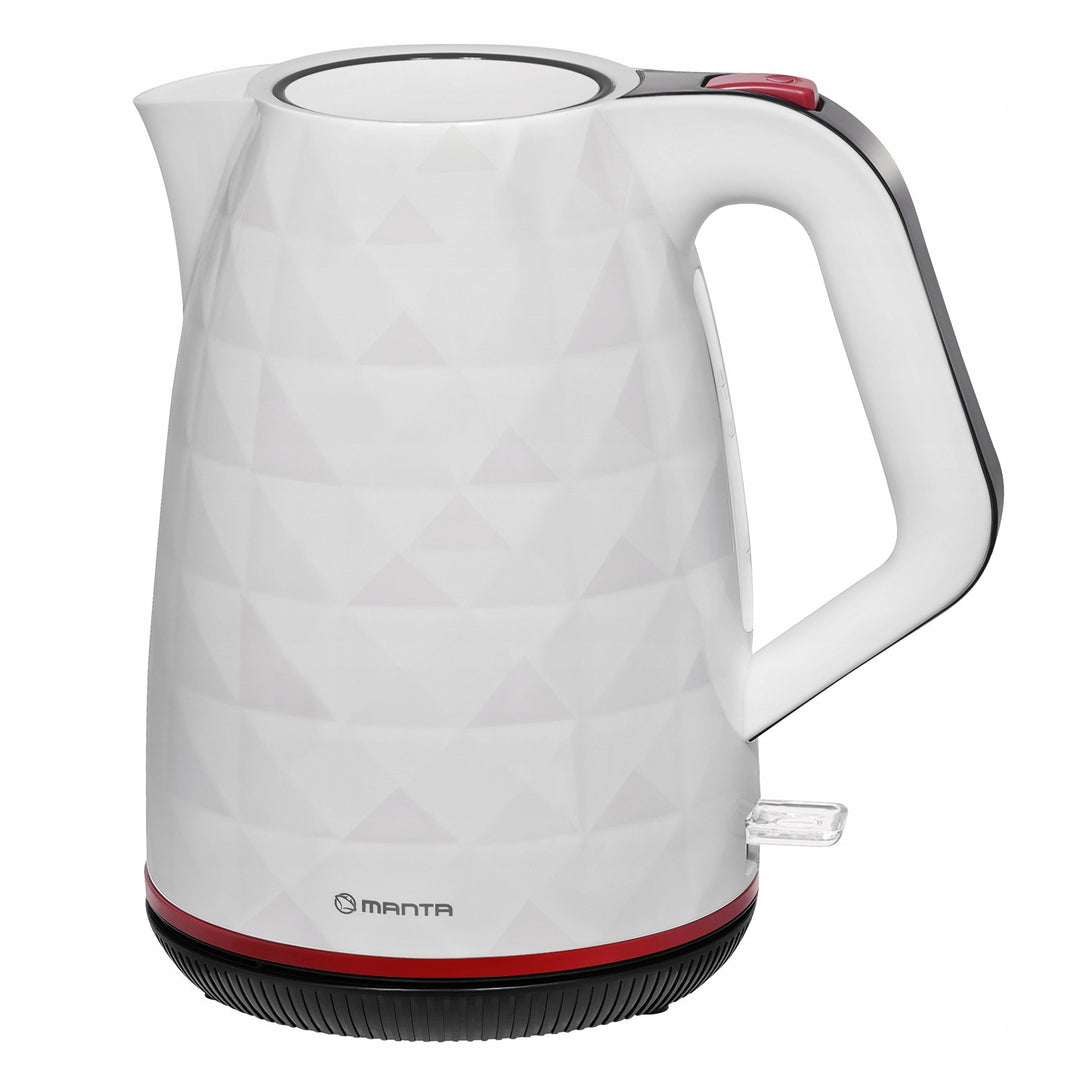 Bezdrôtová rýchlovarná kanvica Manta ORISA 1,7 l, 2200 W, biela