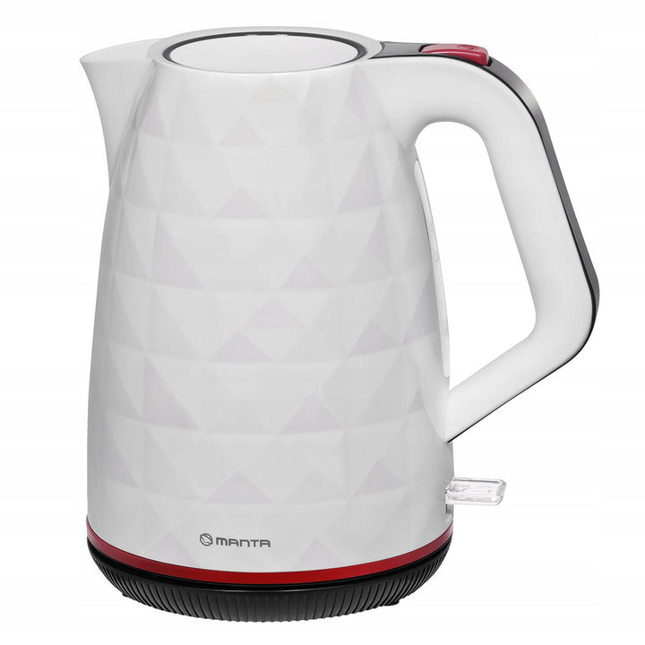 Bezdrôtová rýchlovarná kanvica Manta ORISA 1,7 l, 2200 W, biela