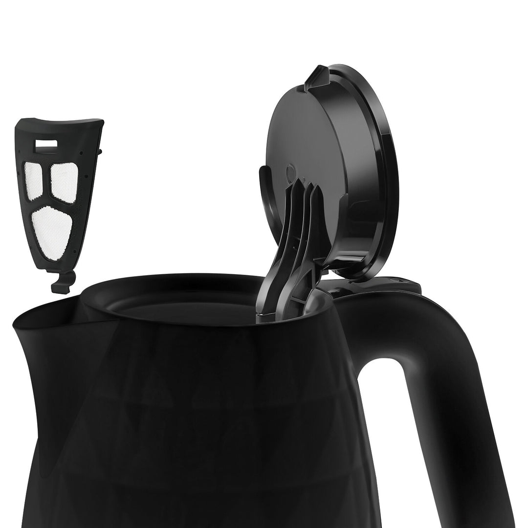 Bezdrôtová rýchlovarná kanvica Manta ORISA 1,7 l, 2200 W, čierna