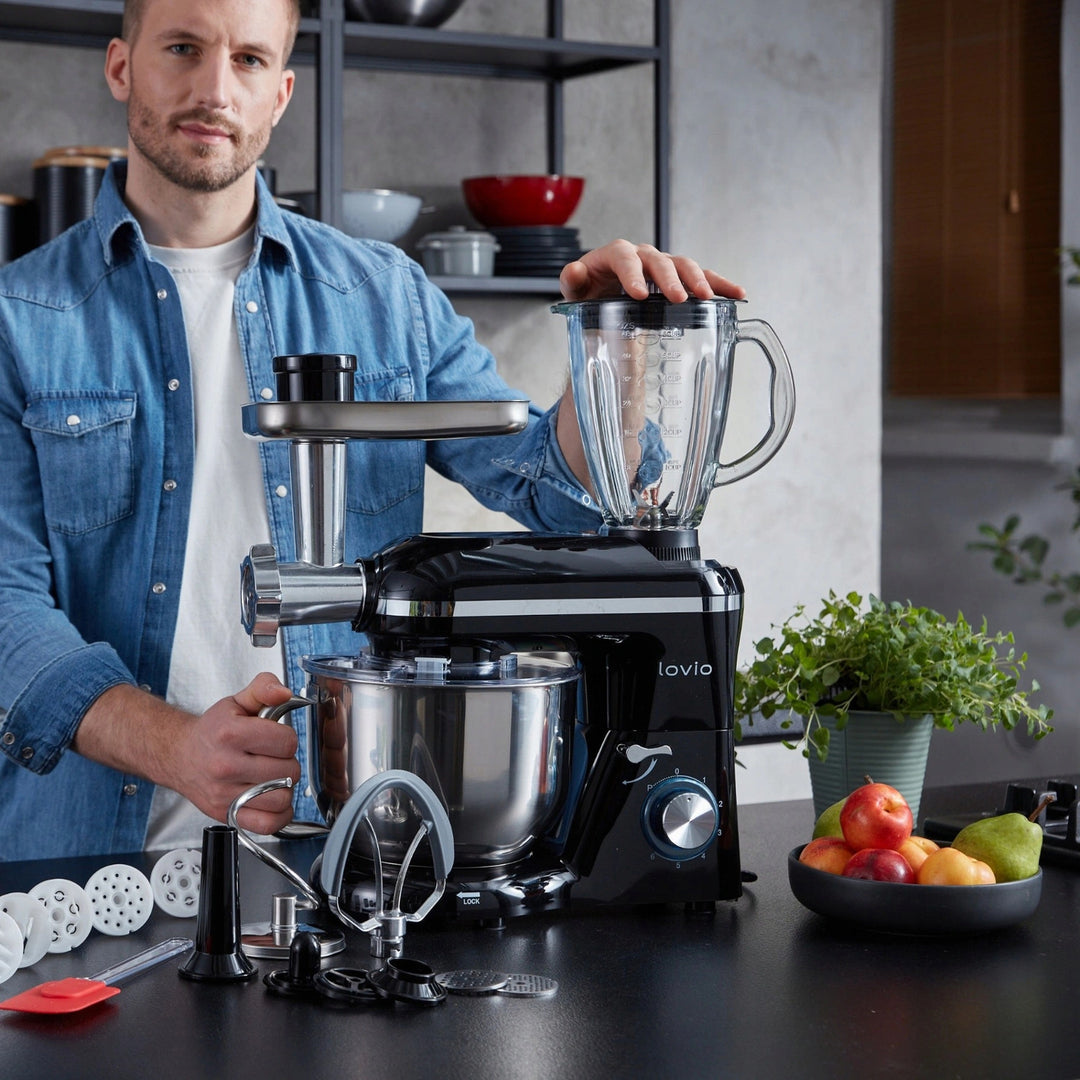 Planetárny mixér Lovio ChefAssistant Plus, čierny, LVSTM02PBK