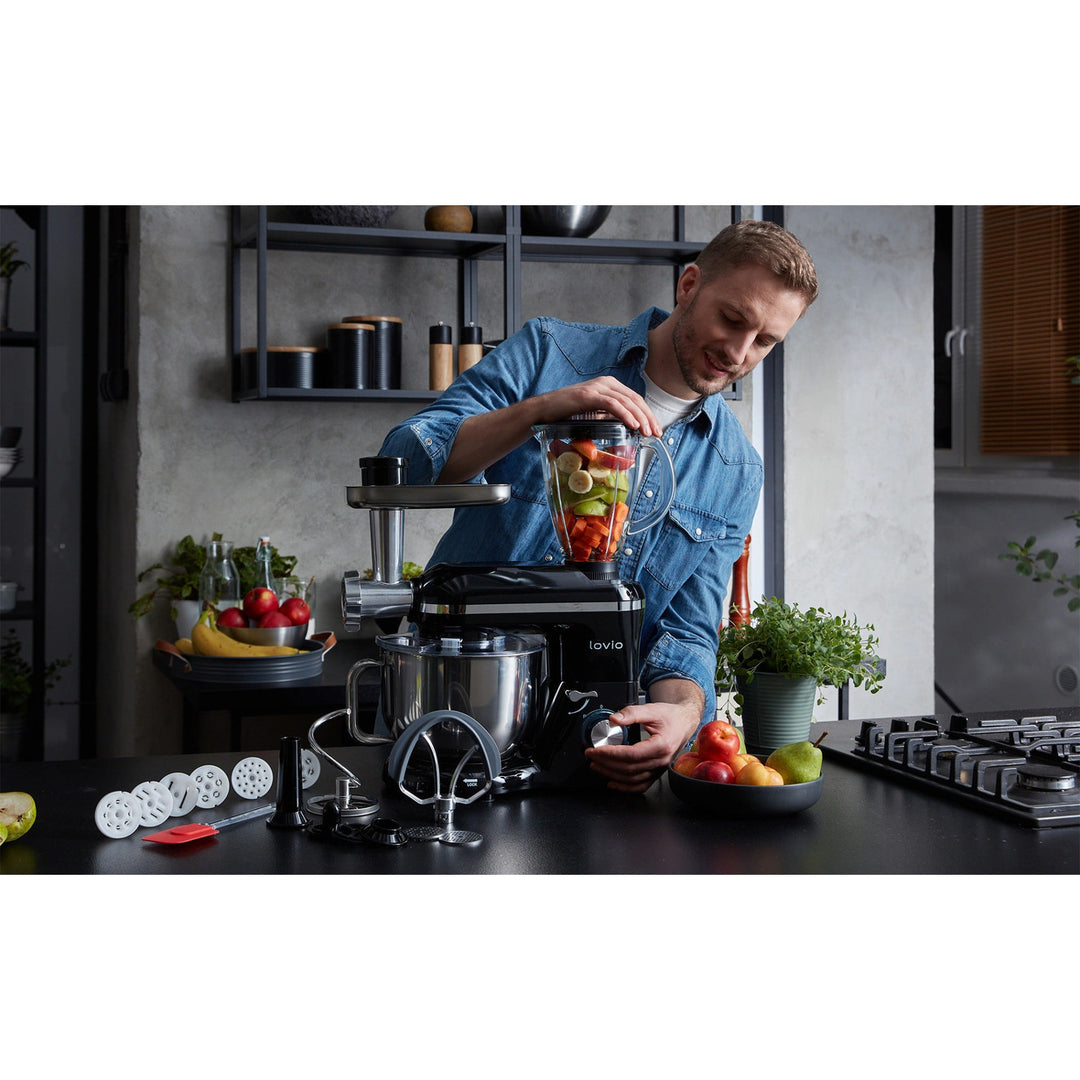 Planetárny mixér Lovio ChefAssistant Plus, čierny, LVSTM02PBK