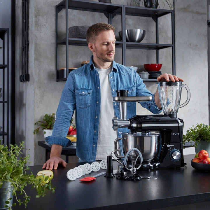 Planetárny mixér Lovio ChefAssistant Plus, čierny, LVSTM02PBK