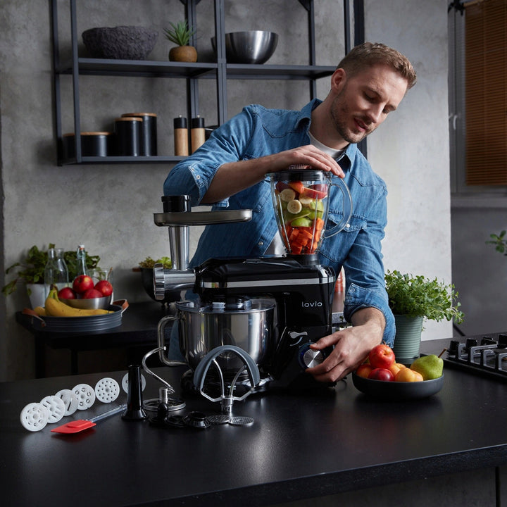 Planetárny mixér Lovio ChefAssistant Plus, čierny, LVSTM02PBK
