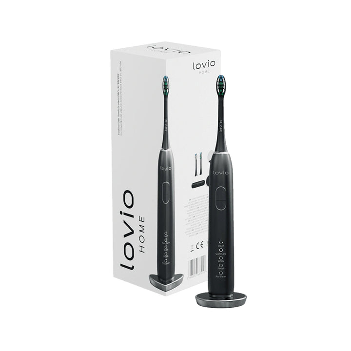 Elektrická zubná kefka Lovio SonicProtect PRO, čierna, LVTB124BK