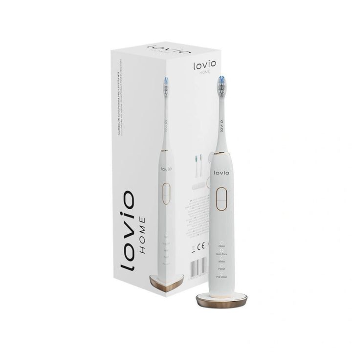 Elektrická zubná kefka Lovio SonicProtect PRO, biela, LVTB124WH