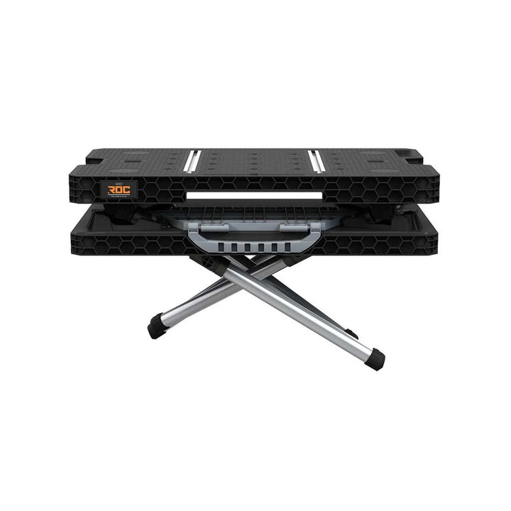 Skladací dielenský stôl 2.0 Keter, nosnosť 453 kg, pracovná plocha 85 × 56 cm, stabilné kovové nohy, 271269