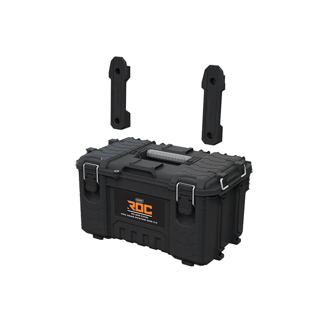 Sada 3 náradových debien Keter ROC Pro Gear 2.0, celkový objem 110 l, stupeň ochrany IP65, odnímateľná teleskopická rukoväť, možnosť uzamknutia visiacim zámkom, 256982