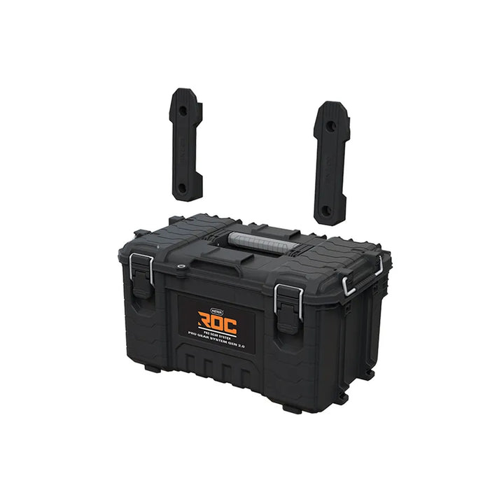 Sada 3 náradových debien Keter ROC Pro Gear 2.0, celkový objem 110 l, stupeň ochrany IP65, odnímateľná teleskopická rukoväť, možnosť uzamknutia visiacim zámkom, 256982