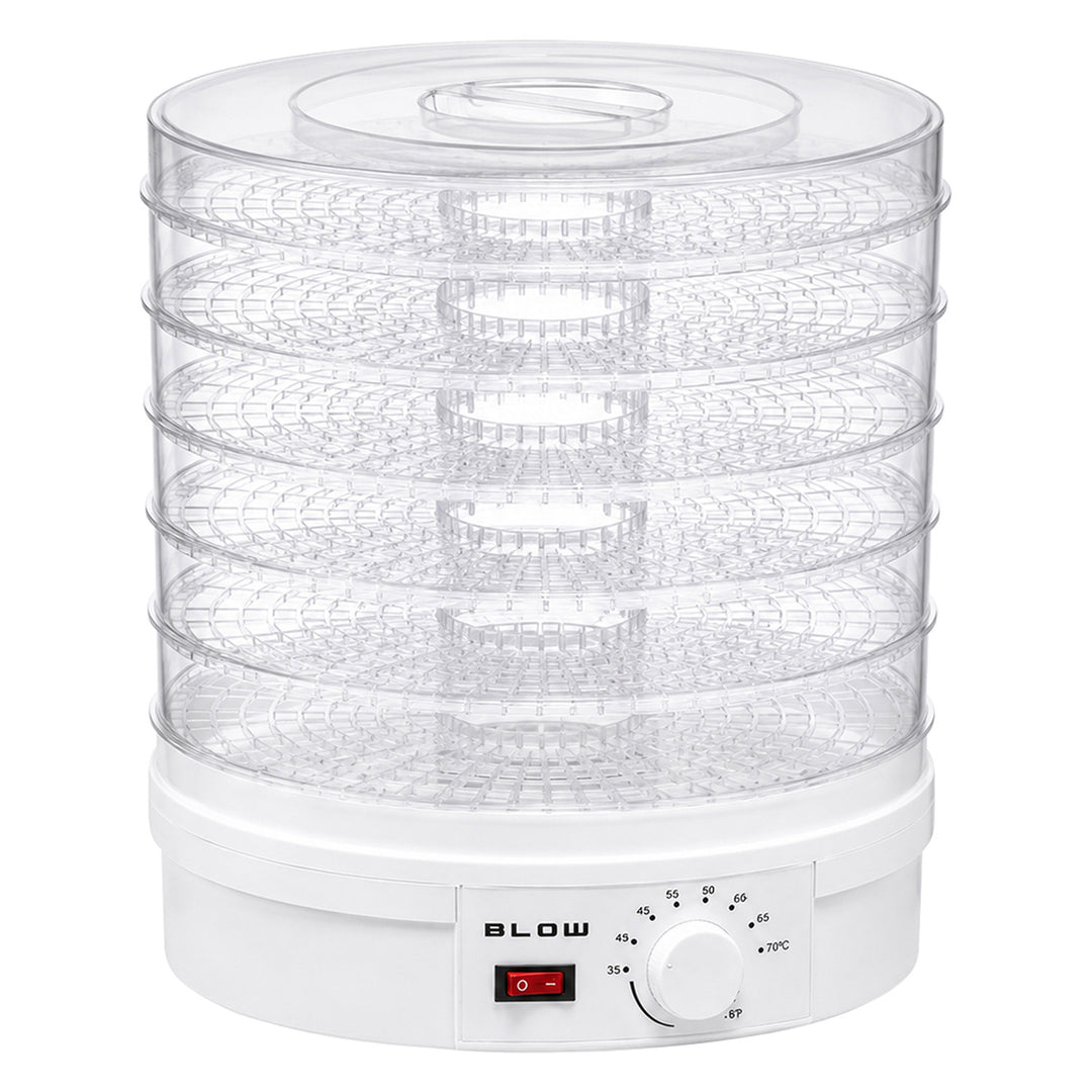 Sušička na huby, zeleninu a ovocie Blow, výkon 500 W, 6 sitiek v balení, regulácia teploty 35–75 °C, 44–175
