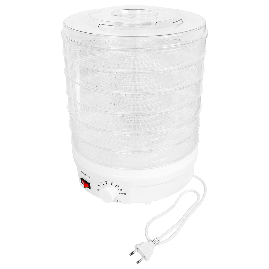 Sušička na huby, zeleninu a ovocie Blow, výkon 500 W, 6 sitiek v balení, regulácia teploty 35–75 °C, 44–175
