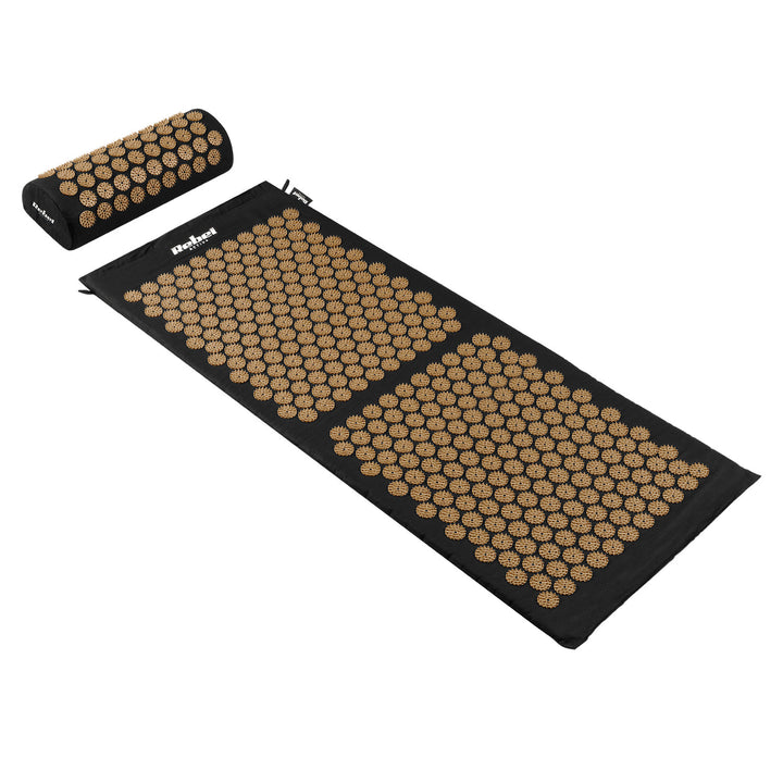 Zdravotná podložka s hrotmi na akupresúru s vankúšikom, 110 x 42 cm, XL, zlaté hroty, Rebel Active