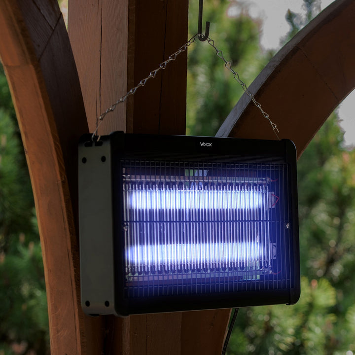 Lampa na hubenie hmyzu – komáre, muchy, mole, elektrická pasca, UV, 20 W, Vayox