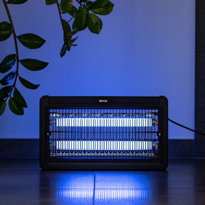 Lampa na hubenie hmyzu – komáre, muchy, mole, elektrická pasca, UV, 20 W, Vayox