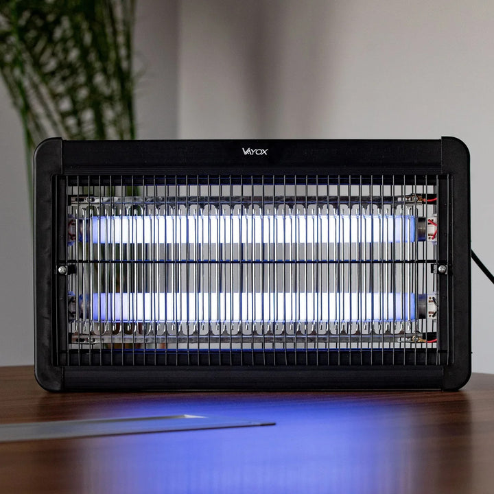 Lampa na hubenie hmyzu – komáre, muchy, mole, elektrická pasca, UV, 20 W, Vayox