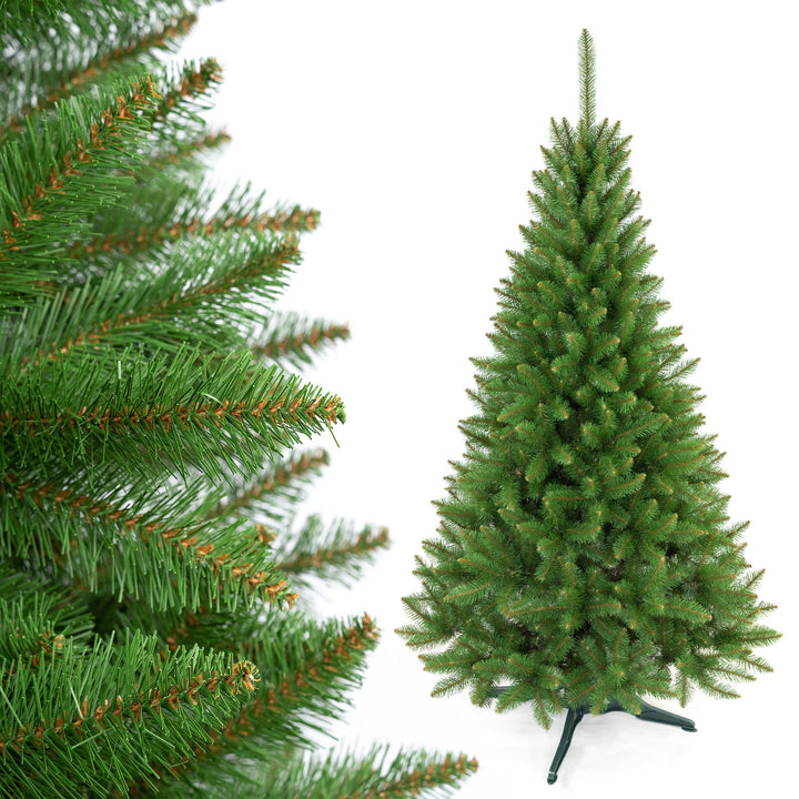 Smrekový vianočný stromček na podstavci Premium, 220 cm, hustý a realistický, Damich