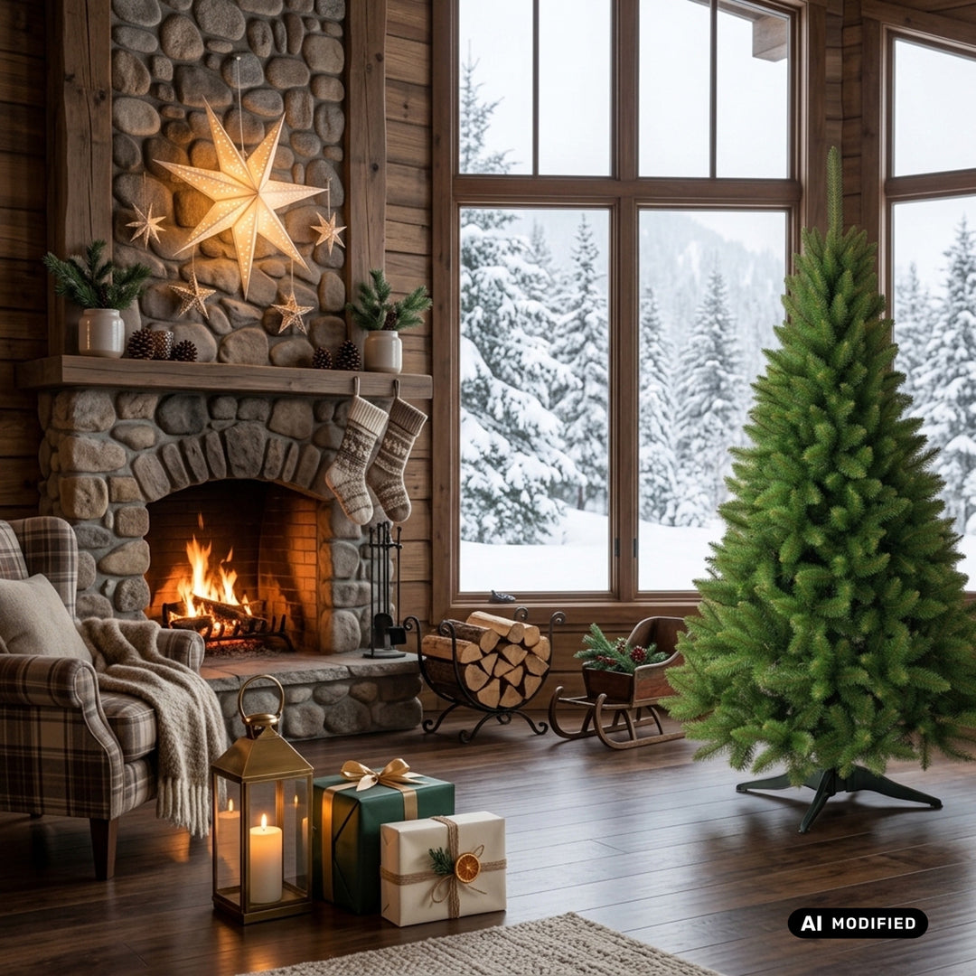 Smrekový vianočný stromček na podstavci Premium, 200 cm, hustý a realistický, Damich