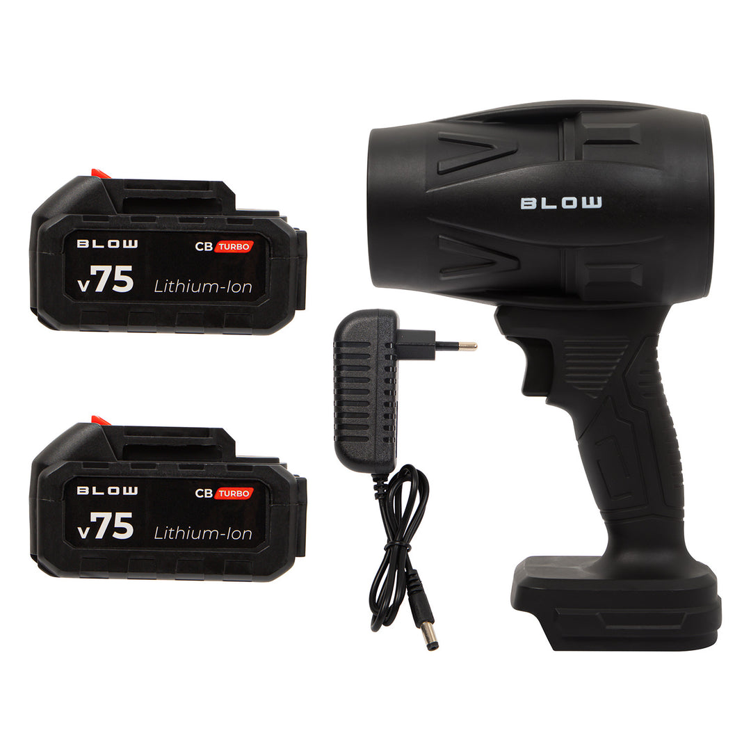 Akumulátorový fúkač BLOW 21 V CB TURBO, 130 000 otáčok, 2,4 Ah, kufrík