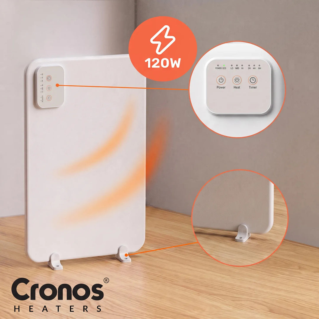 Infračervený ohrievací panel pod stôl Cronos, výkon 120 W, časovač, 3 stupne výkonu, DCH-150