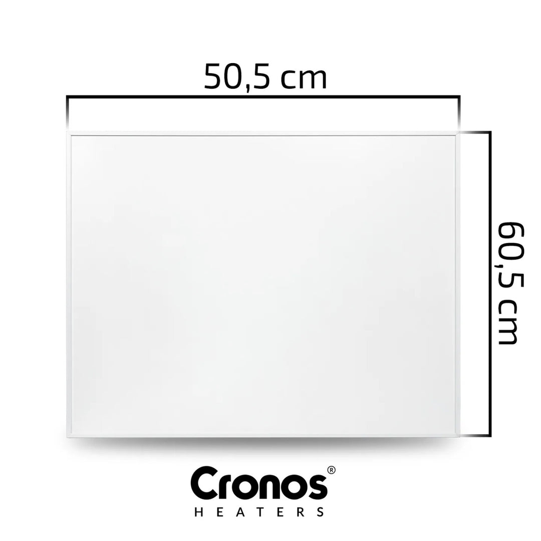 Infračervený vykurovací panel Cronos Graphene, výkon 300 W, farba biela, vykúri miestnosť s rozlohou do 8 m², diaľkové ovládanie, PRO CGP-300TWP