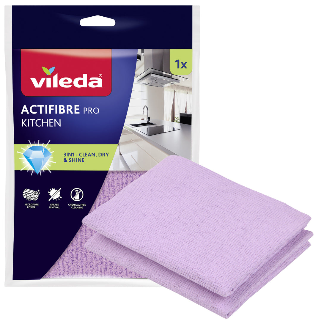 Utierka Vileda Actifibre Pro, kuchynská, 1 ks, z mikrovlákna, s PVA povlakom, prateľná do 60 °C, 183303