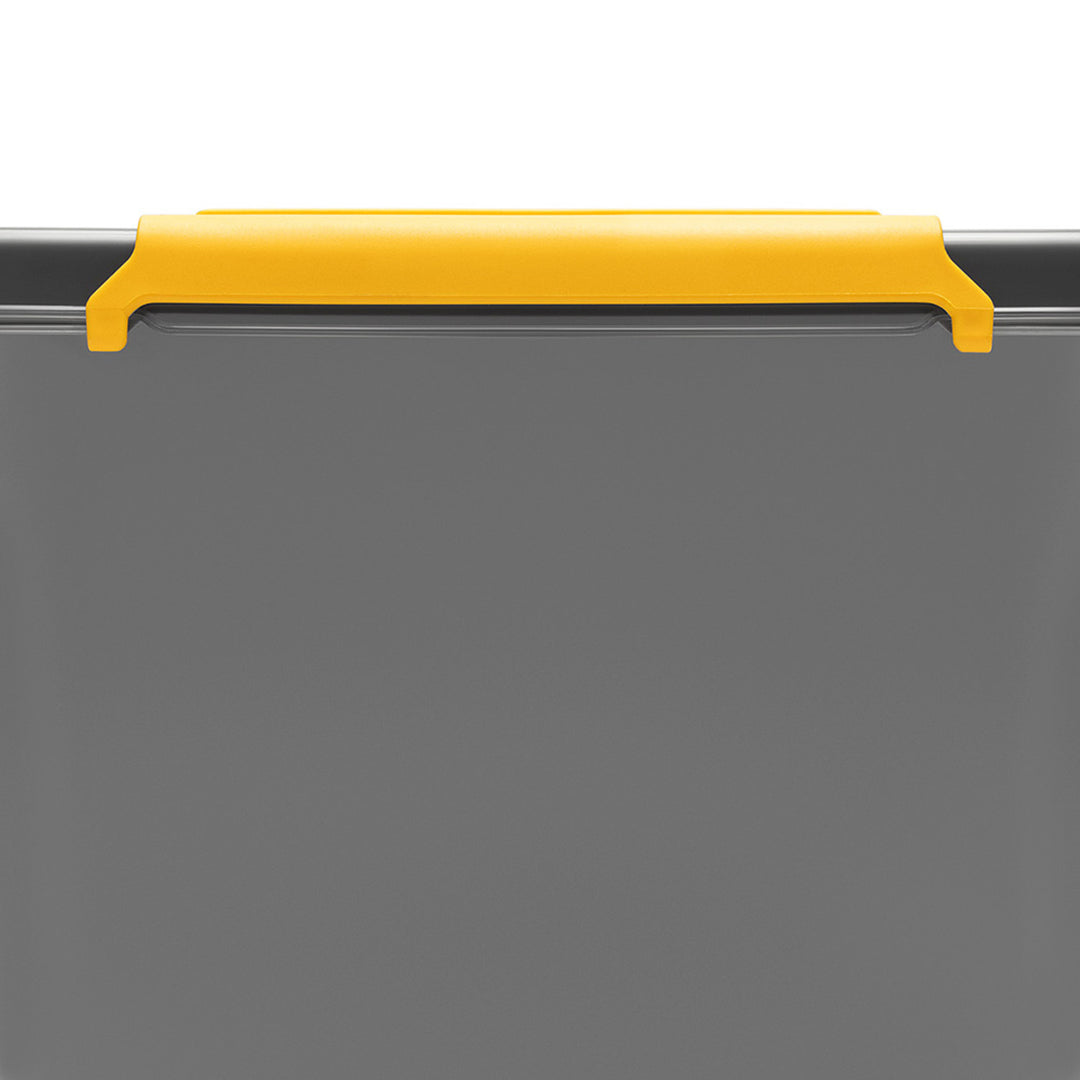 Kontajner Moxom SolidStore, objem 80 l, sivý, viečko na klipsy, s kolieskami, bez BPA, 04-0217
