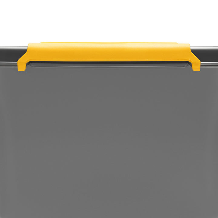 Kontajner Moxom SolidStore, objem 80 l, sivý, viečko na klipsy, s kolieskami, bez BPA, 04-0217