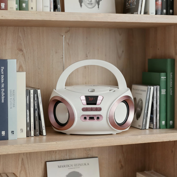 Rádio Boombox CD-MP3, USB, FM rádio, AUX, konektor pre slúchadlá, Adler, AD 1181