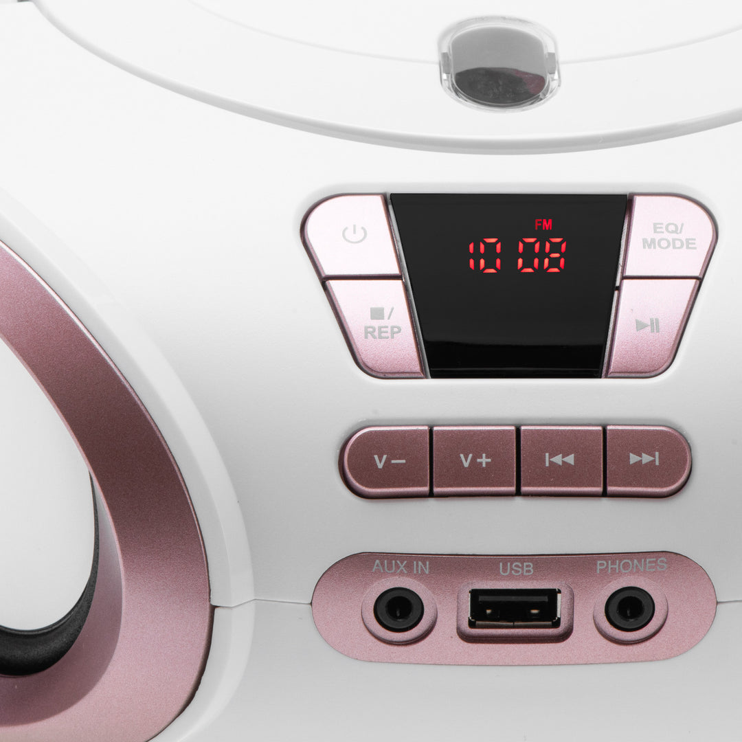 Rádio Boombox CD-MP3, USB, FM rádio, AUX, konektor pre slúchadlá, Adler, AD 1181