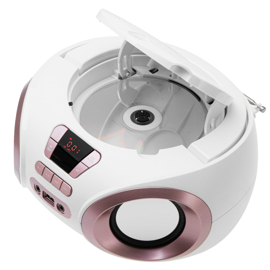 Rádio Boombox CD-MP3, USB, FM rádio, AUX, konektor pre slúchadlá, Adler, AD 1181