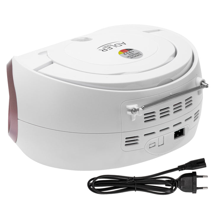 Rádio Boombox CD-MP3, USB, FM rádio, AUX, konektor pre slúchadlá, Adler, AD 1181