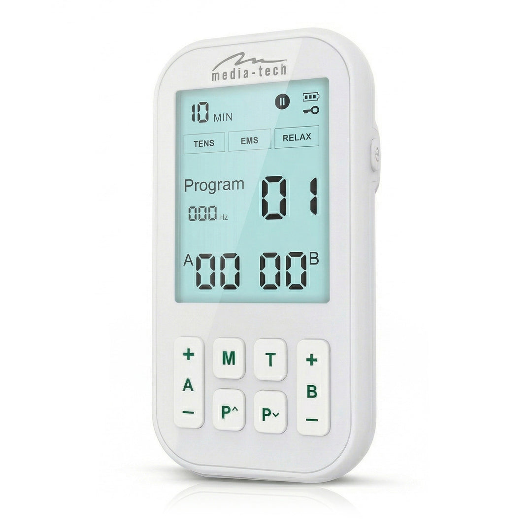 Masážny prístroj a elektrostimulátor svalov, TENS/EMS, stimulácia 3 v 1, Mediatech, MT6543