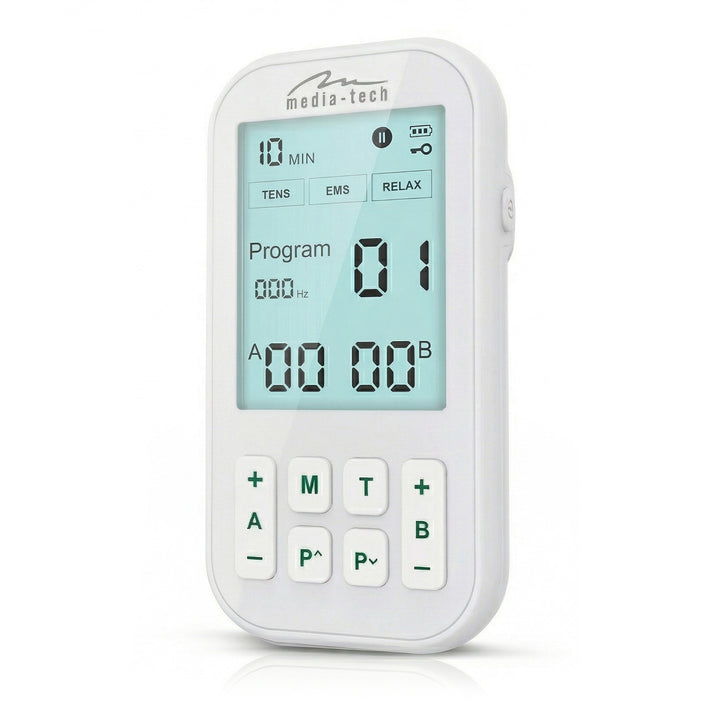 Masážny prístroj a elektrostimulátor svalov, TENS/EMS, stimulácia 3 v 1, Mediatech, MT6543
