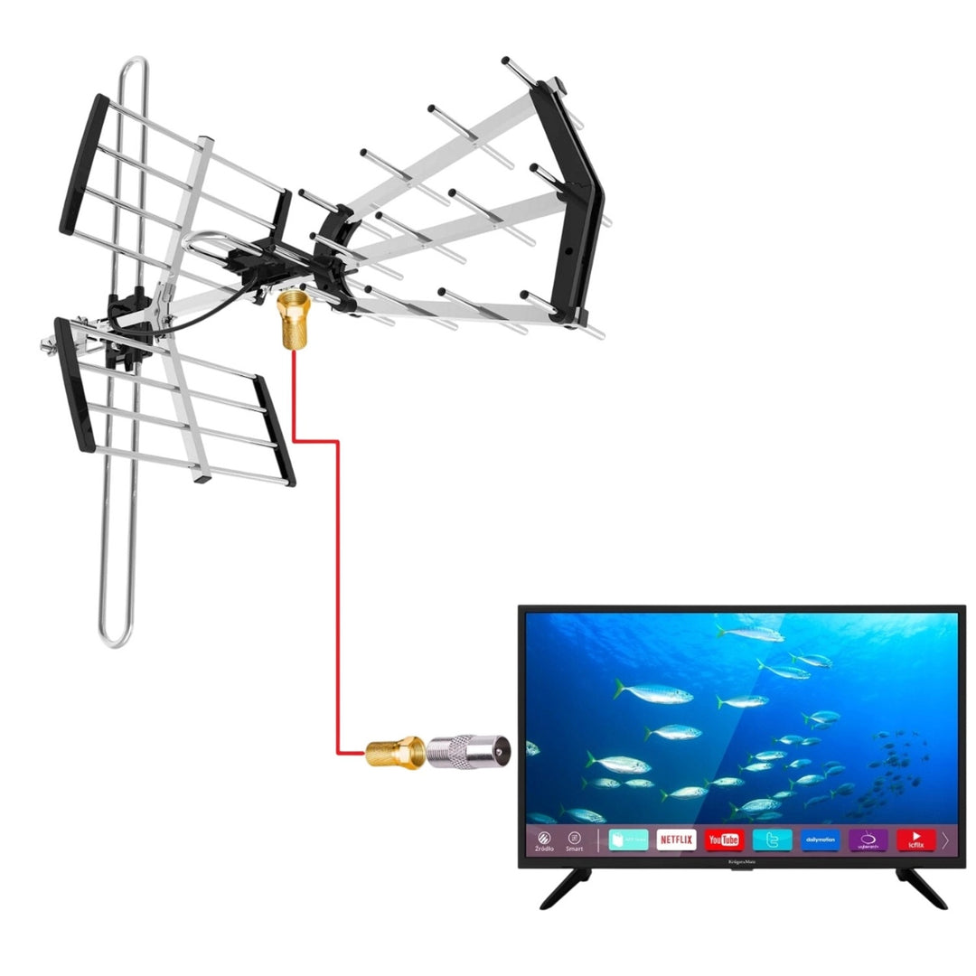 Smerová anténa DVB-T/T2 VA900 COMBO s filtrom LTE, hliníková, Vayox