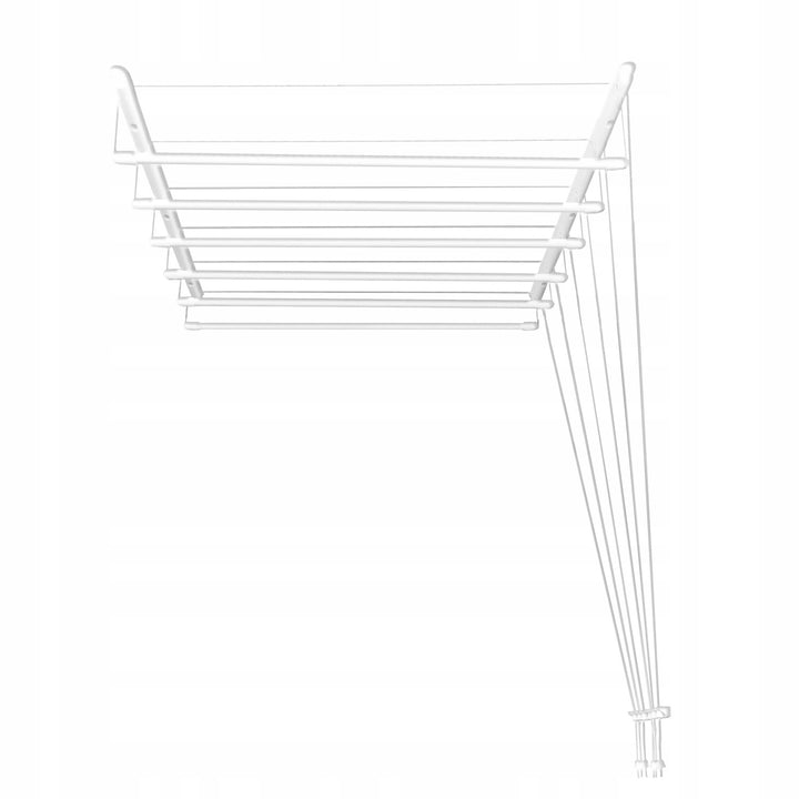 Stropný sušiak na bielizeň s 6 tyčami, 140 cm, sušiaca plocha 8,4 m, farba Sepio